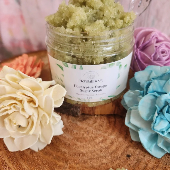 Handmade Eucalyptus Escape hand and body sugar scrub - Picture 2 of 5